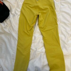Lululemon Athletica Yellow Leggings